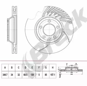 Тормозной диск BRECK купить
